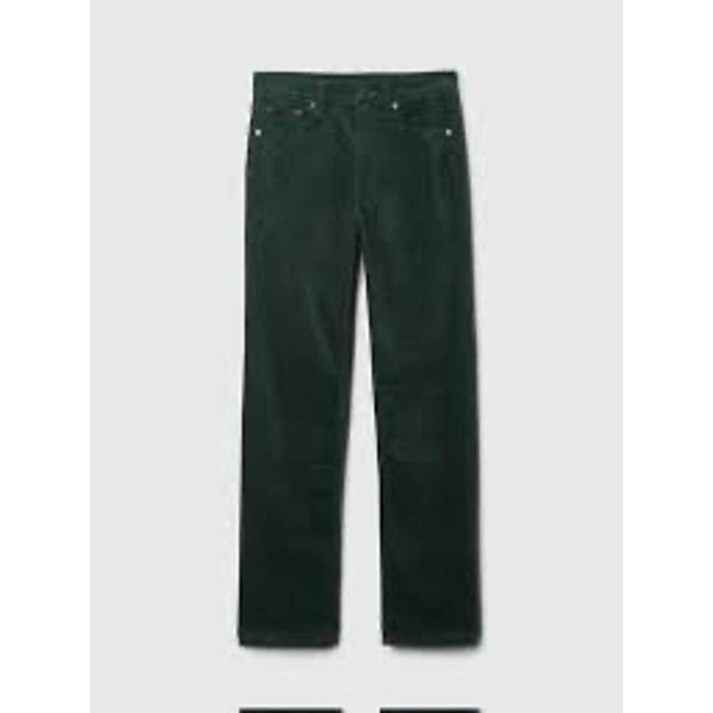 GAP High Rise Velvet '90s Straight Pants Size 31/12T